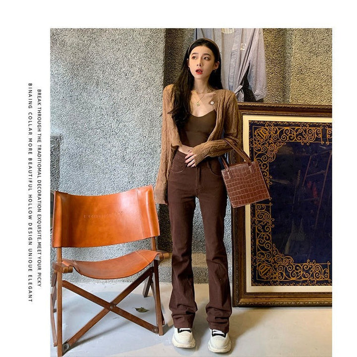 Kvinnors Högmidjade Slim Fit Jeans Mirla-Eva Jonsson