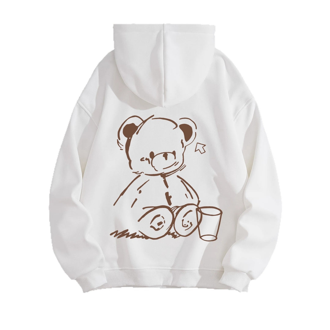 Kvinnors Hoodie med Avslappnad Björn Design Mirla-Eva Jonsson