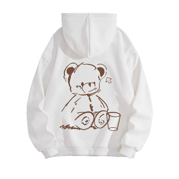 Kvinnors Hoodie med Avslappnad Björn Design Mirla-Eva Jonsson