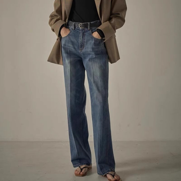 Kvinnors Lårbredjeans Mirla-Eva Jonsson