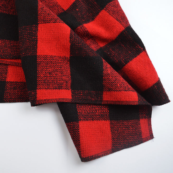 Kvinnors Lush Rutig Poncho Mirla-Eva Jonsson