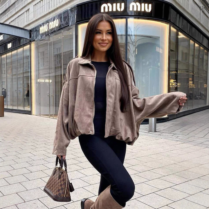 Kvinnors Mode Oversized Jacka Mirla-Eva Jonsson