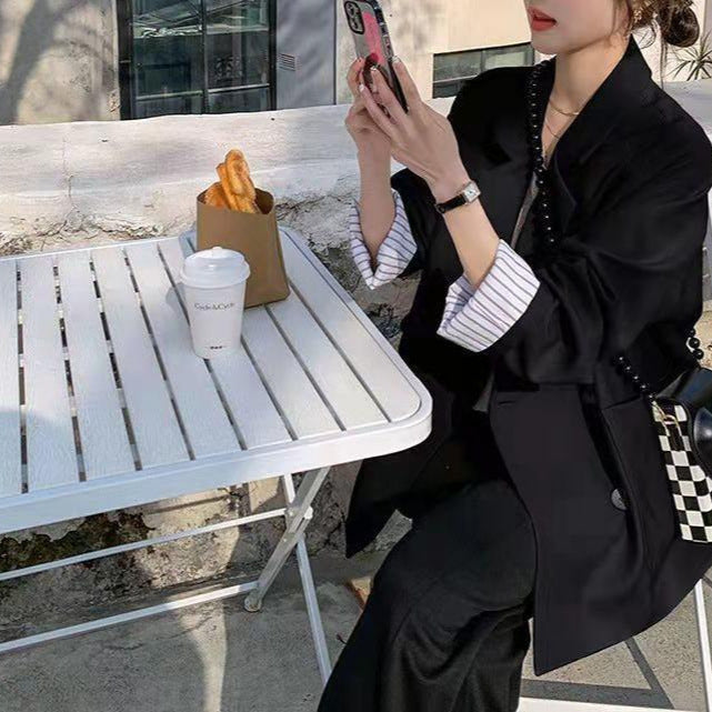 Kvinnors Moderiktiga Oversized Blazer med Strukturerade Detaljer Mirla-Eva Jonsson