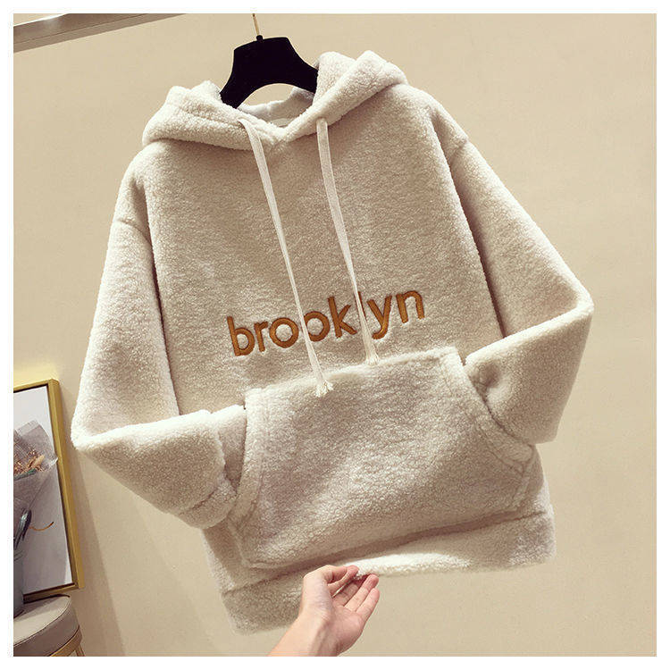 Kvinnors Mysfleece Hoodie med Känguruficka Mirla-Eva Jonsson