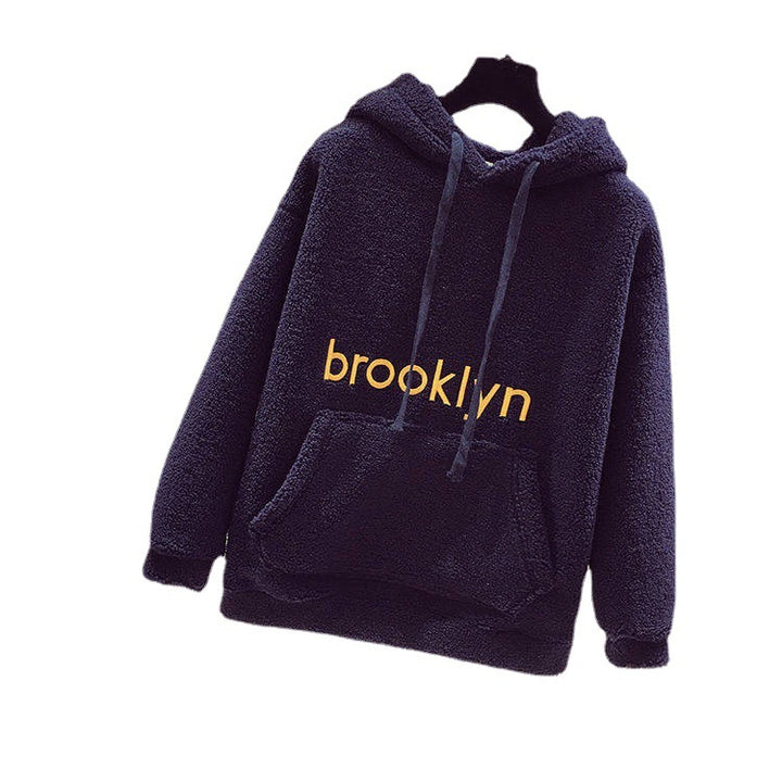 Kvinnors Mysfleece Hoodie med Känguruficka Mirla-Eva Jonsson