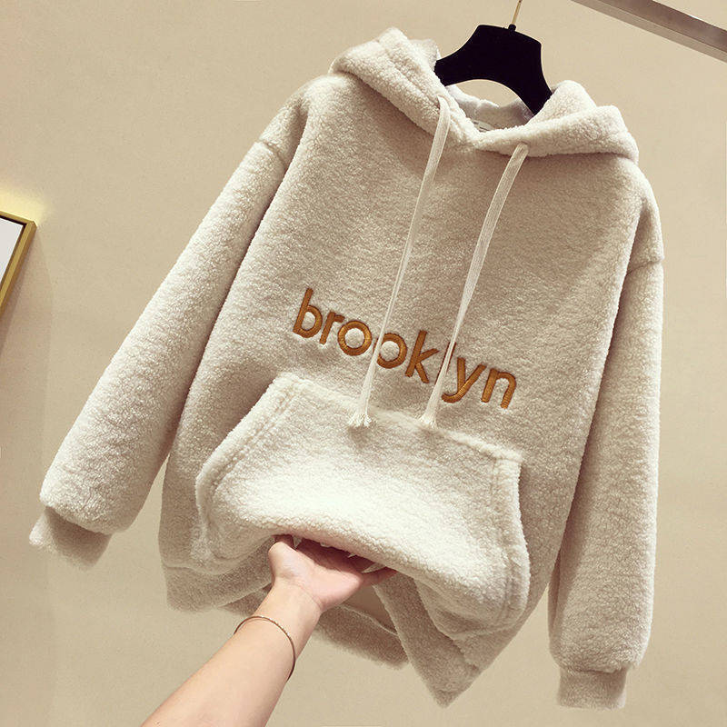 Kvinnors Mysfleece Hoodie med Känguruficka Mirla-Eva Jonsson