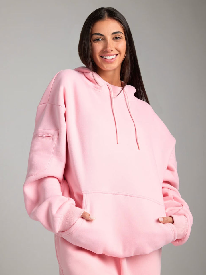 Kvinnors Mysig Hoodie med Inbyggd Sömndroid Mirla-Eva Jonsson