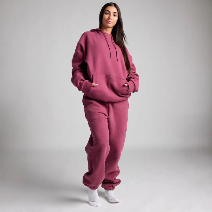 Kvinnors Mysig Hoodie med Inbyggd Sömndroid Mirla-Eva Jonsson