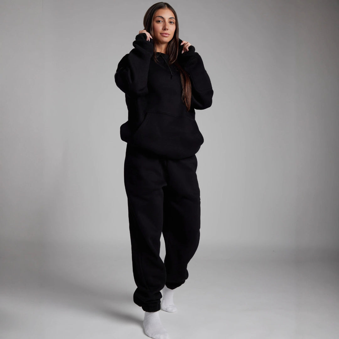 Kvinnors Mysig Hoodie med Inbyggd Sömndroid Mirla-Eva Jonsson