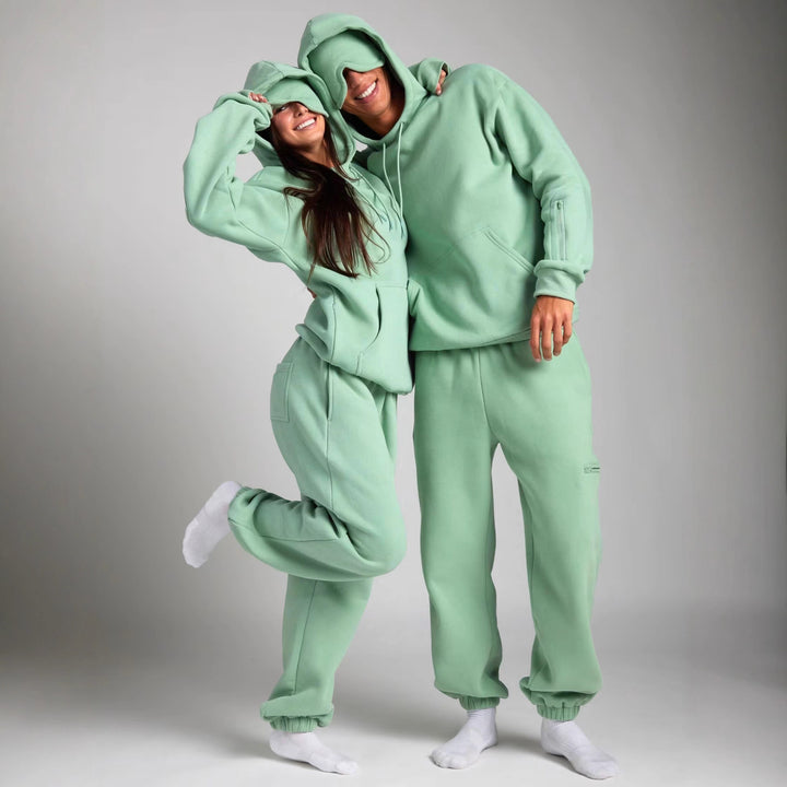 Kvinnors Mysig Hoodie med Inbyggd Sömndroid Mirla-Eva Jonsson