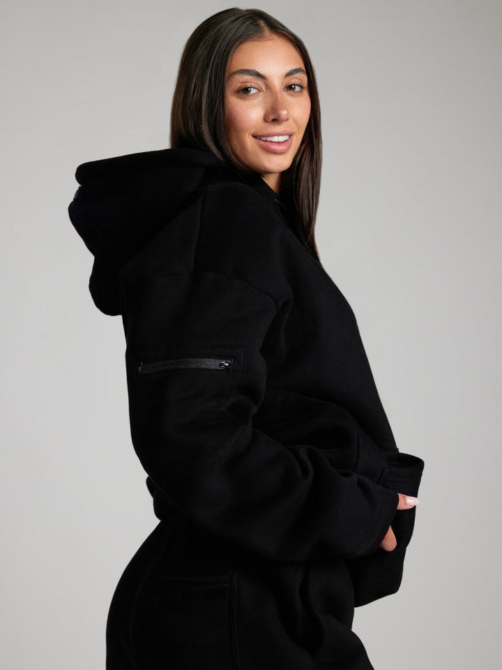 Kvinnors Mysig Hoodie med Inbyggd Sömndroid Mirla-Eva Jonsson