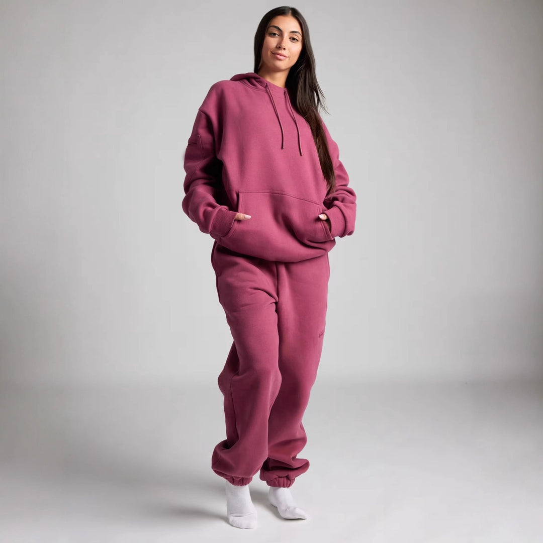 Kvinnors Mysig Hoodie med Integrerad Sömnpärm Mirla-Eva Jonsson