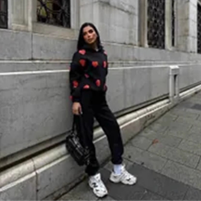 Kvinnors Mysig Huvtröja och Joggingbyxor Set Mirla-Eva Jonsson