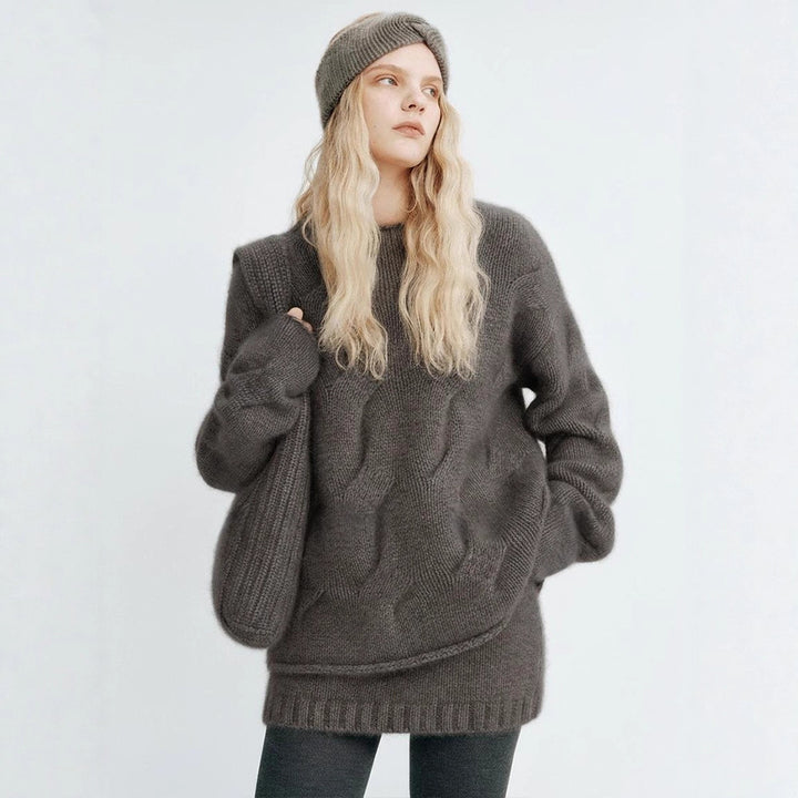 Kvinnors Mysig Oversized Tröja gjord av Mohair Mirla-Eva Jonsson
