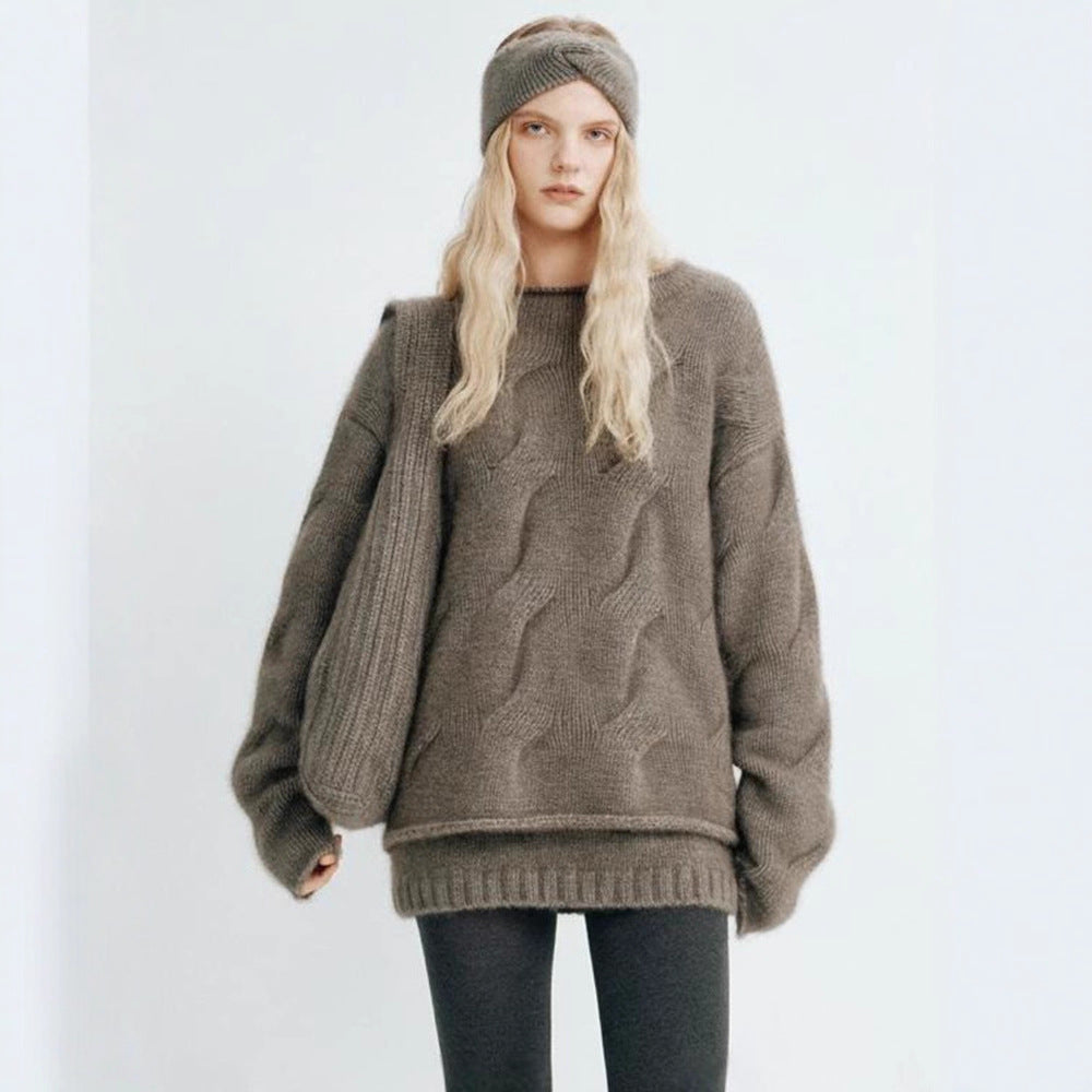 Kvinnors Mysig Oversized Tröja gjord av Mohair Mirla-Eva Jonsson