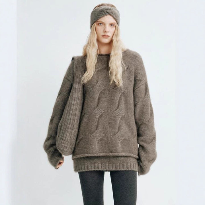 Kvinnors Mysig Oversized Tröja gjord av Mohair Mirla-Eva Jonsson