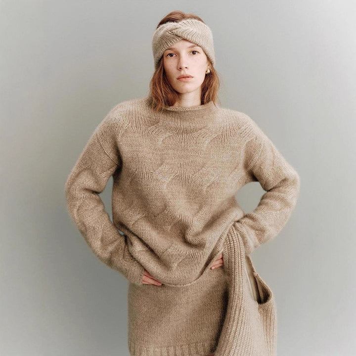 Kvinnors Mysig Oversized Tröja gjord av Mohair Mirla-Eva Jonsson