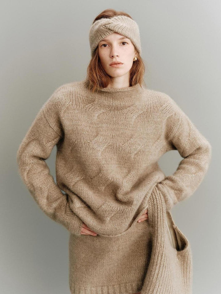 Kvinnors Mysig Oversized Tröja gjord av Mohair Mirla-Eva Jonsson