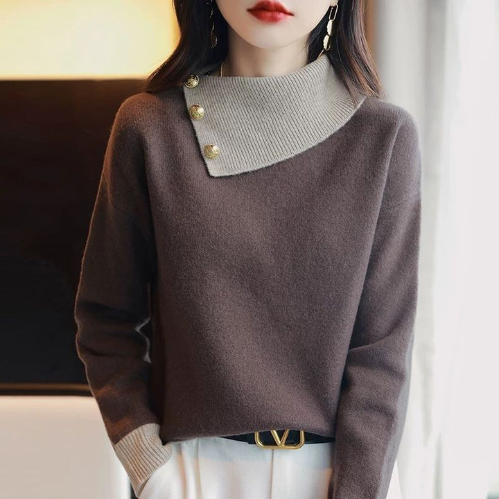 Kvinnors Mysig Turtleneck Tröja Mirla-Eva Jonsson