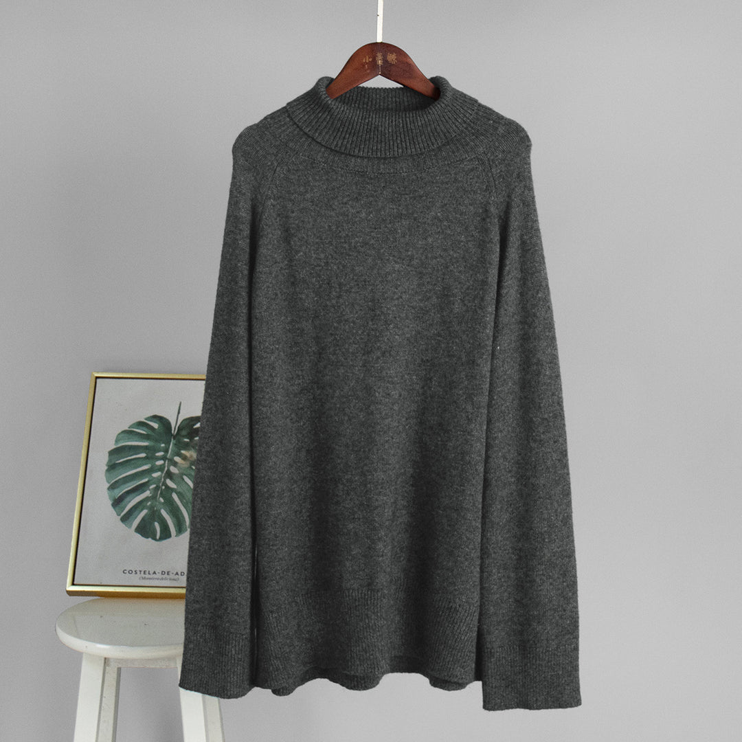 Kvinnors Mysig Turtleneck Tröja gjord av fint stickat material Mirla-Eva Jonsson