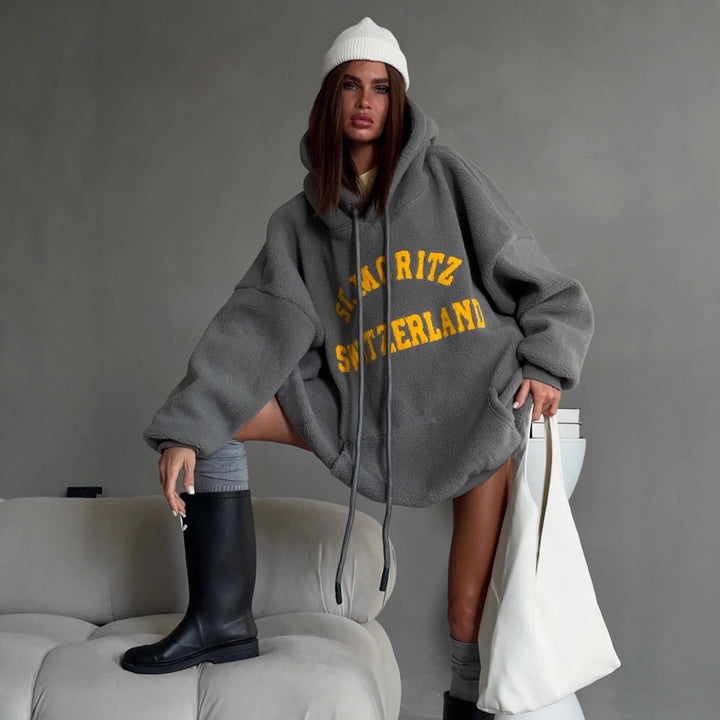Kvinnors Mysiga Överdimensionerade Hoodie Mirla-Eva Jonsson