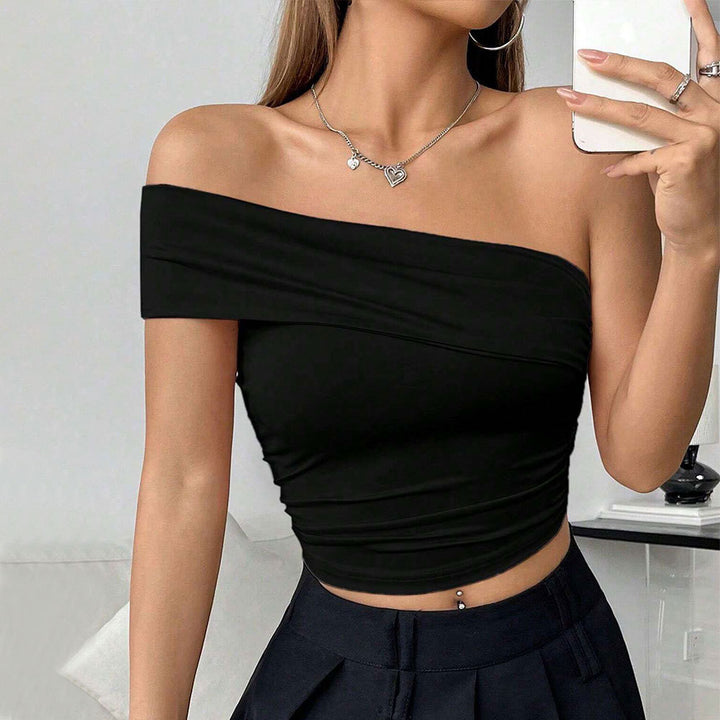 Kvinnors Off-Shoulder Crop Top Mirla-Eva Jonsson
