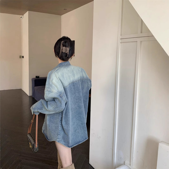 Kvinnors Oversize Denim Skjorta Mirla-Eva Jonsson