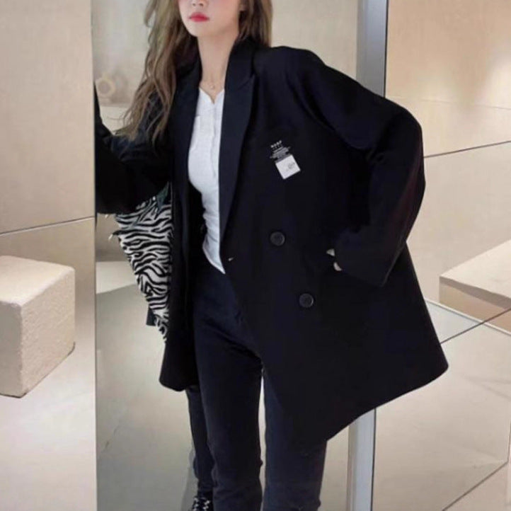 Kvinnors Oversized Blazer med Texturerat Tyg Mirla-Eva Jonsson