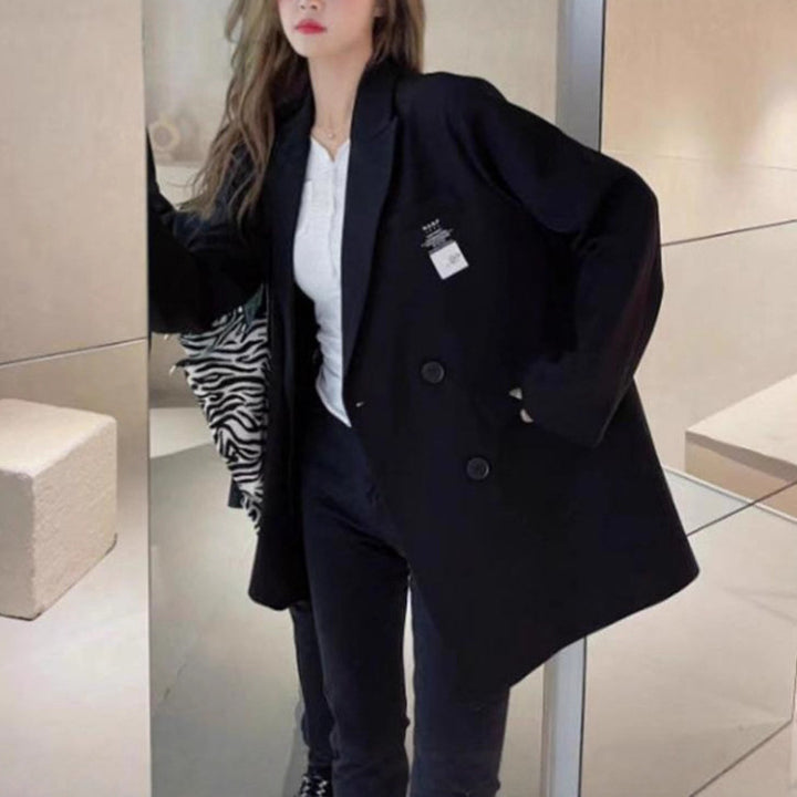 Kvinnors Oversized Blazer med Texturerat Tyg Mirla-Eva Jonsson