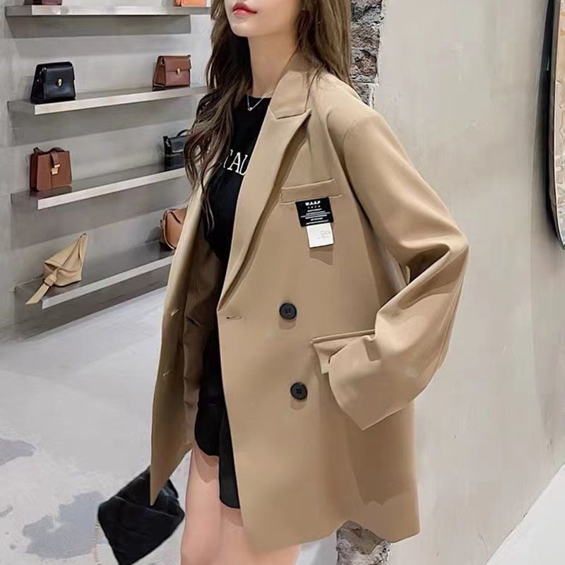 Kvinnors Oversized Blazer med Texturerat Tyg Mirla-Eva Jonsson