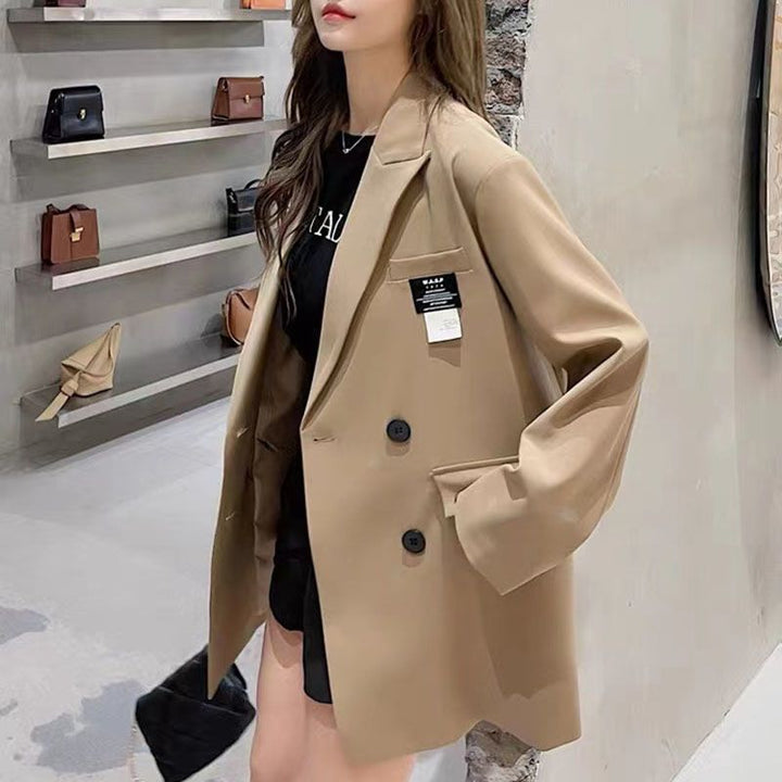 Kvinnors Oversized Blazer med Texturerat Tyg Mirla-Eva Jonsson