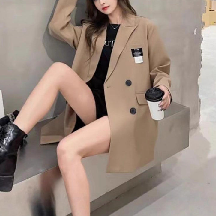 Kvinnors Oversized Blazer med Texturerat Tyg Mirla-Eva Jonsson