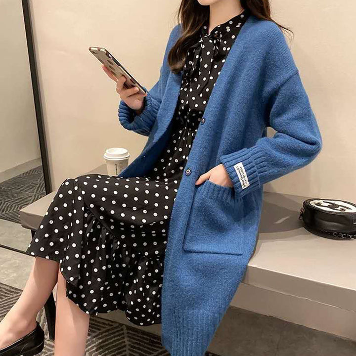 Kvinnors Oversized Cardigan med Fickor Mirla-Eva Jonsson