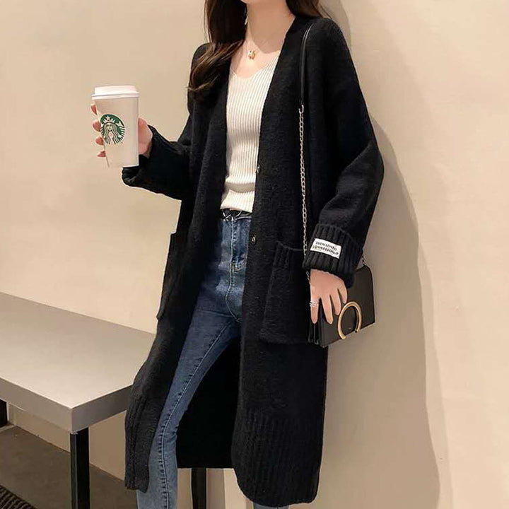Kvinnors Oversized Cardigan med Fickor Mirla-Eva Jonsson