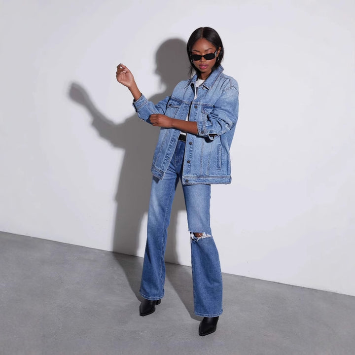 Kvinnors Oversized Denim Jacka Mirla-Eva Jonsson