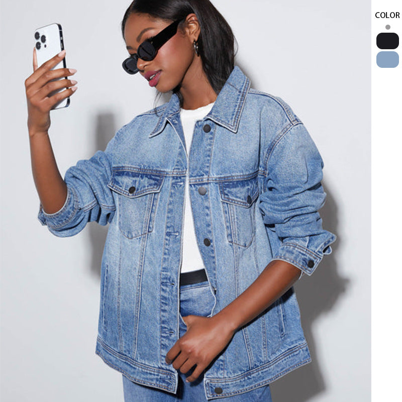 Kvinnors Oversized Denim Jacka Mirla-Eva Jonsson