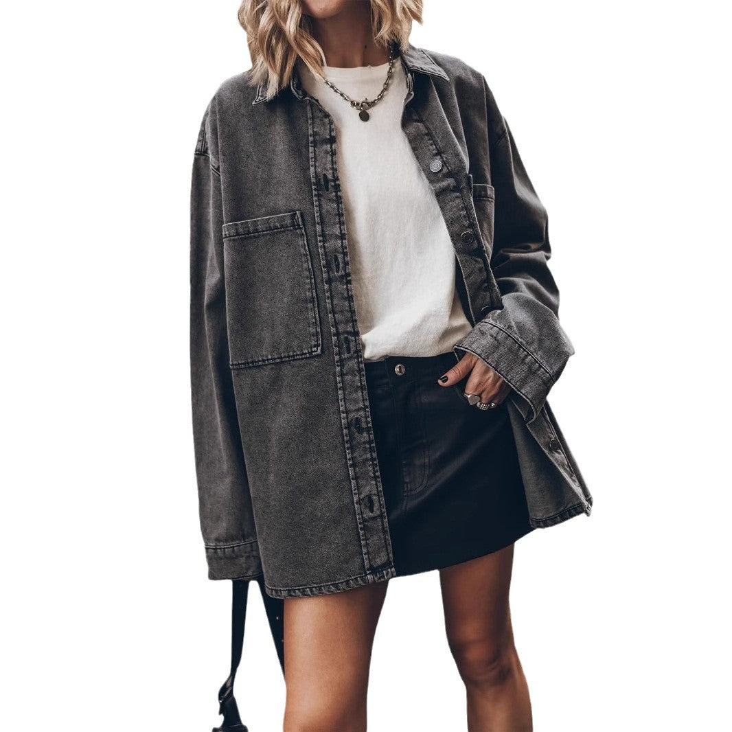 Kvinnors Oversized Denim Skjorta Mirla-Eva Jonsson