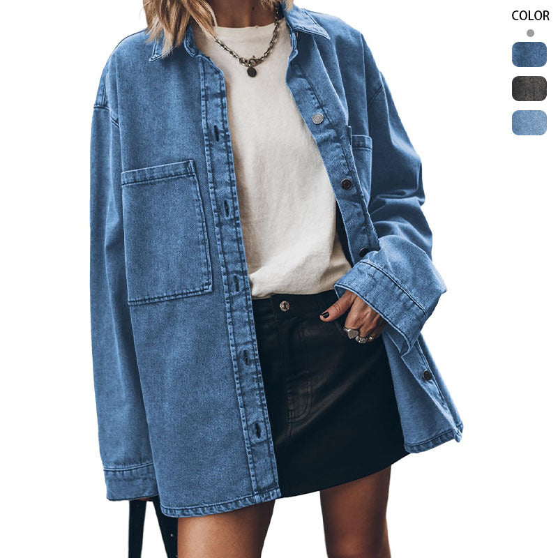 Kvinnors Oversized Denim Skjorta Mirla-Eva Jonsson