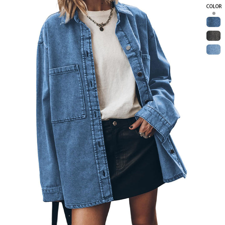 Kvinnors Oversized Denim Skjorta Mirla-Eva Jonsson