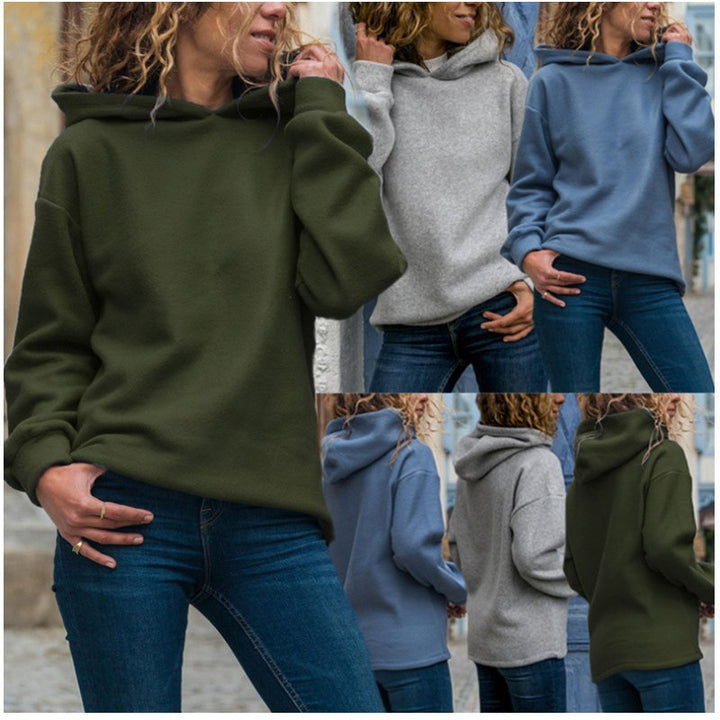 Kvinnors Oversized Hoddtröja gjord av mjuk Fleece Mirla-Eva Jonsson