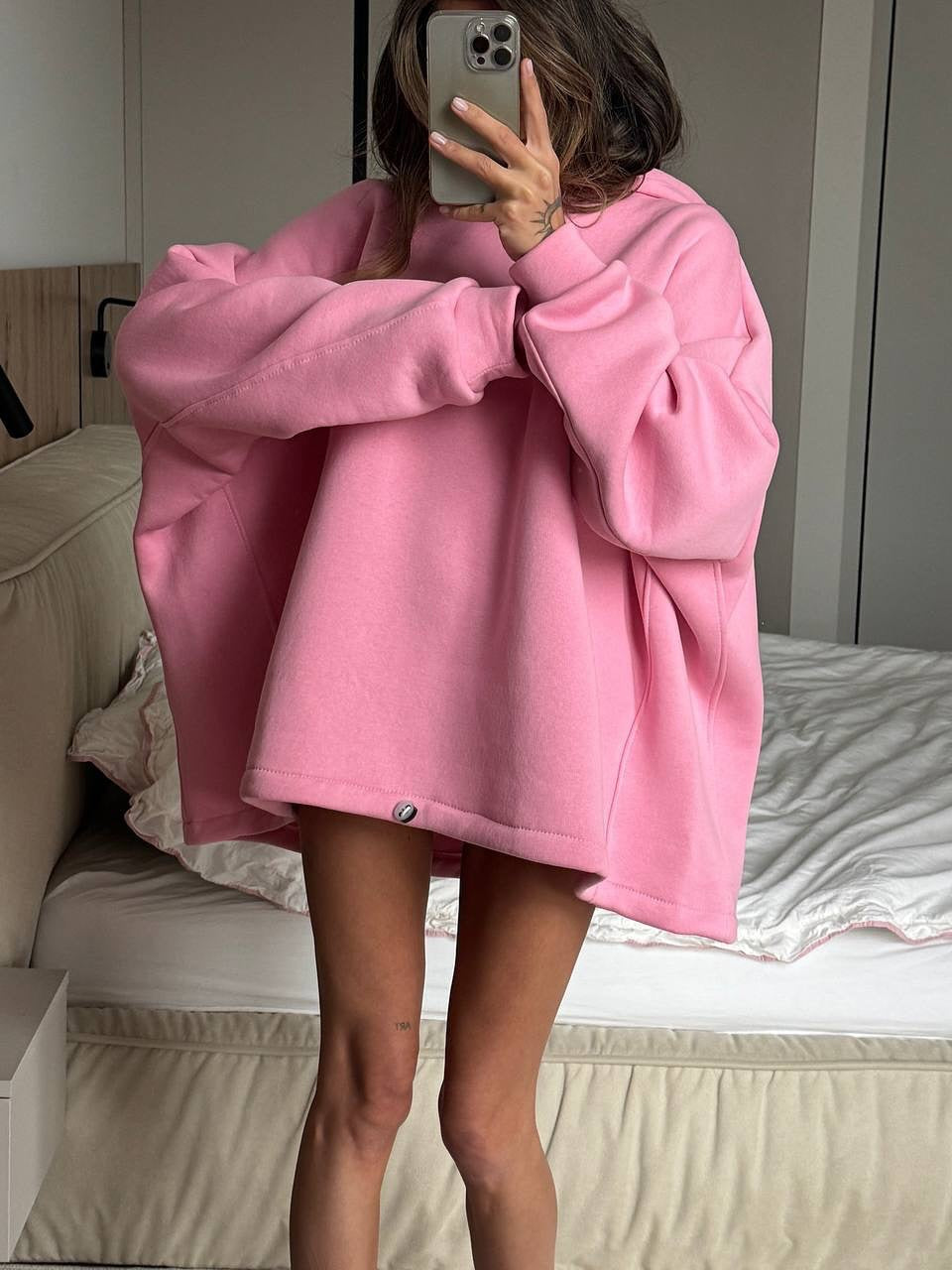 Kvinnors Oversized Hoodie med Avslappnad Passform Mirla-Eva Jonsson