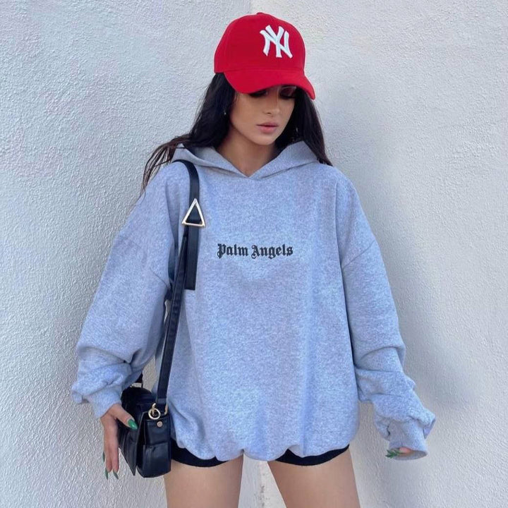 Kvinnors Oversized Hoodie med Känguruficka Mirla-Eva Jonsson