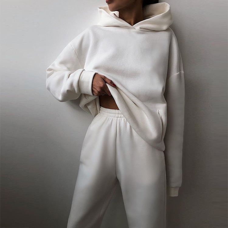 Kvinnors Oversized Hoodie och Joggingbyxor Set Mirla-Eva Jonsson