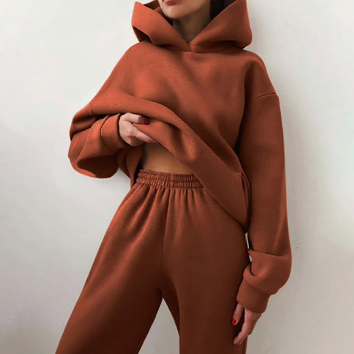 Kvinnors Oversized Hoodie och Joggingbyxor Set Mirla-Eva Jonsson