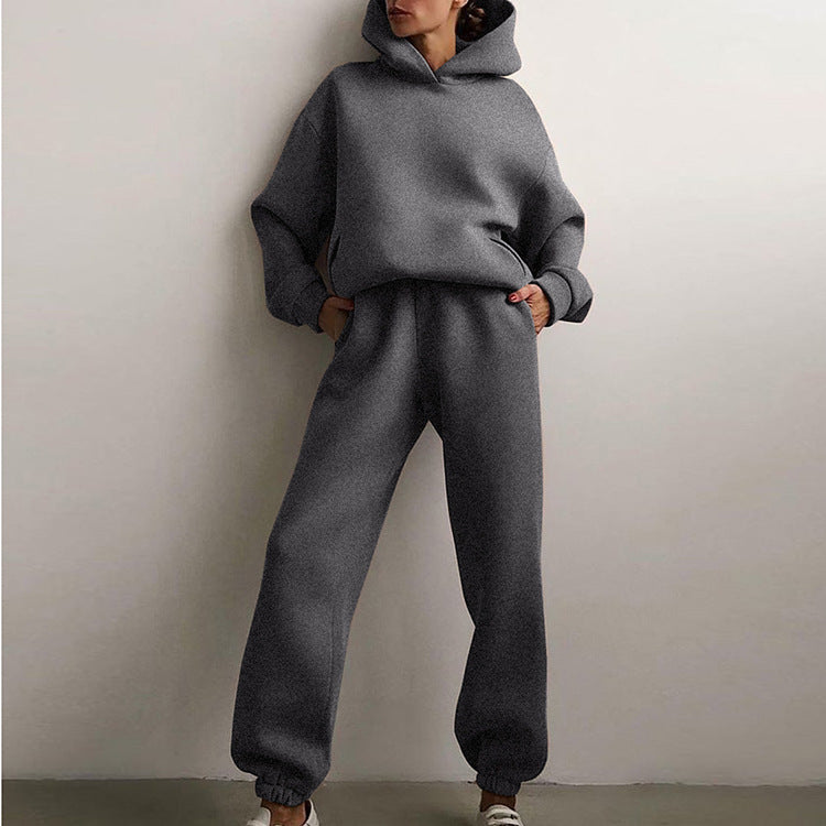Kvinnors Oversized Hoodie och Joggingbyxor Set Mirla-Eva Jonsson