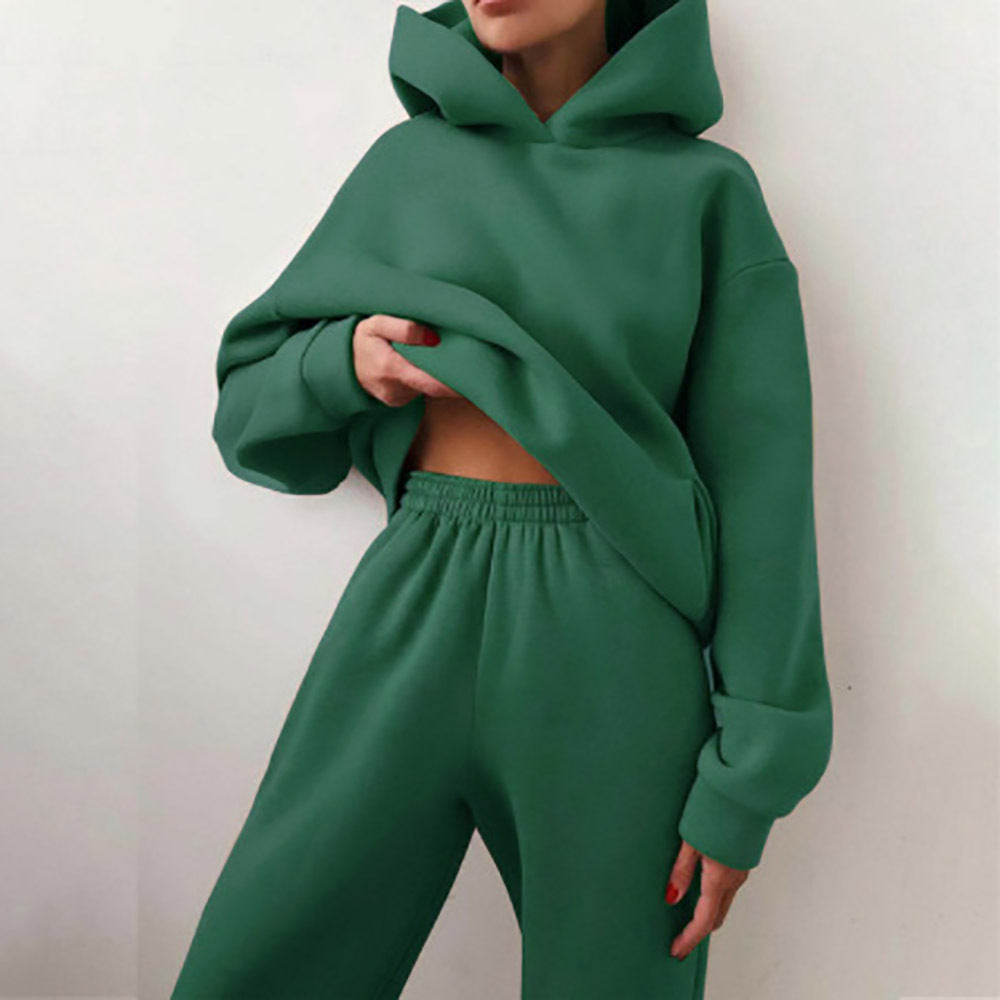 Kvinnors Oversized Hoodie och Joggingbyxor Set Mirla-Eva Jonsson