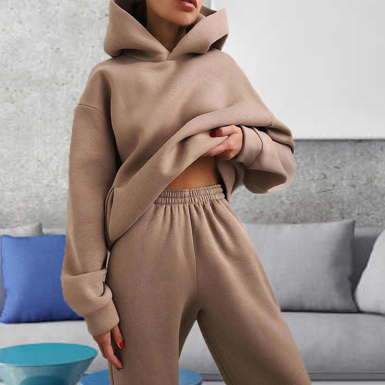 Kvinnors Oversized Hoodie och Joggingbyxor Set Mirla-Eva Jonsson