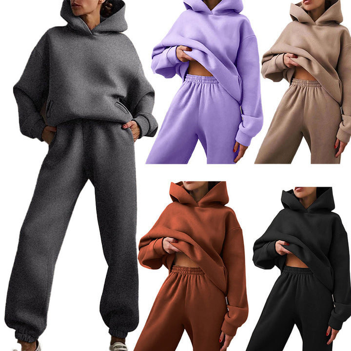 Kvinnors Oversized Hoodie och Joggingbyxor Set Mirla-Eva Jonsson