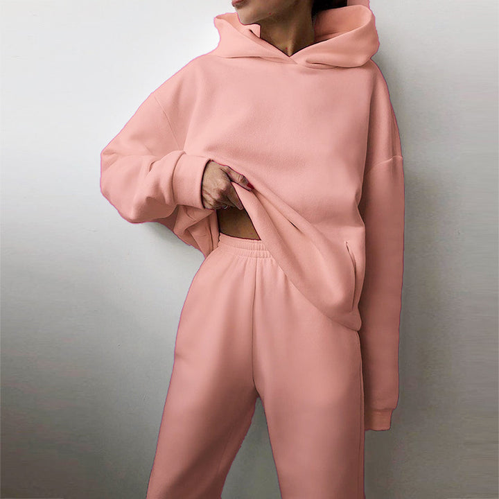 Kvinnors Oversized Hoodie och Joggingbyxor Set Mirla-Eva Jonsson