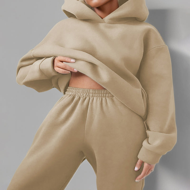 Kvinnors Oversized Hoodie och Joggingbyxor Set Mirla-Eva Jonsson